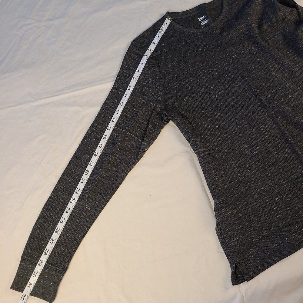 Urban Pipeline Men's L Long Sleeve Shirt Waffle Knit/Thermal Black - Picture 4 of 6